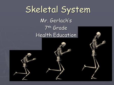 Mr. Gerlach’s 7th Grade Health Education