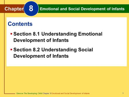 8 Chapter Emotional and Social Development of Infants Contents