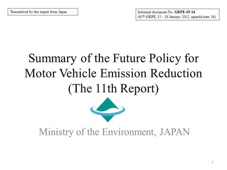 Ministry of the Environment, JAPAN