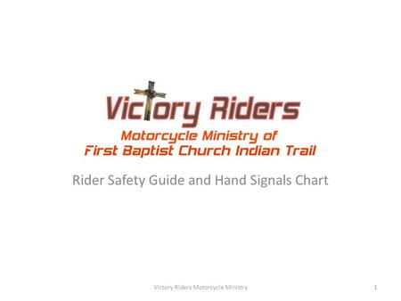 Rider Safety Guide and Hand Signals Chart