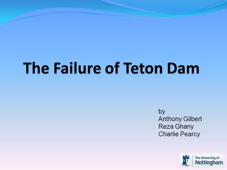The Failure of Teton Dam