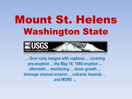 Mount St. Helens Washington State