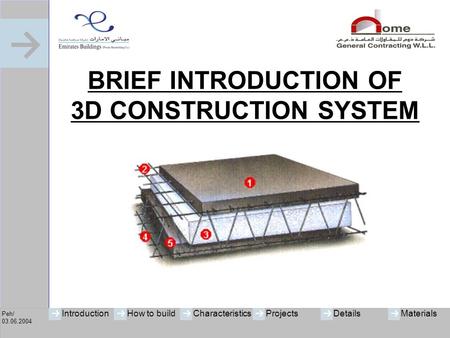 Brief Introduction of 3D Construction System