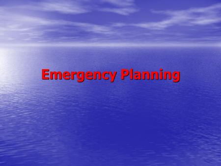 Emergency Planning. Legal Duty of Care Rotherham Metropolitan Borough Council has a legal duty of care placed upon it under the requirements of the Civil.