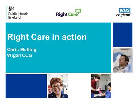NHS | Presentation to [XXXX Company] | [Type Date]1 Right Care in action Chris Melling Wigan CCG.