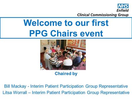 Welcome to our first PPG Chairs event