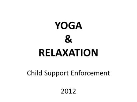 Child Support Enforcement