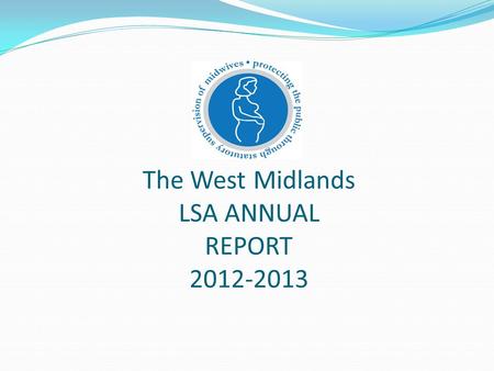 The West Midlands LSA ANNUAL REPORT 2012-2013. The West Midlands LSA Team The LSA Team Barbara Kuypers LSAMO Lisa Wilkes P.A. to LSAMO Supported by Link.