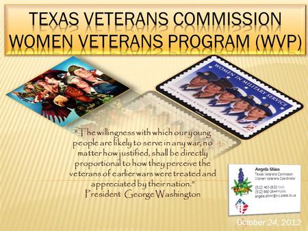 Texas Veterans Commission Women Veterans Program (WVP)