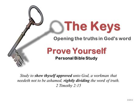 Prove Yourself Personal Bible Study
