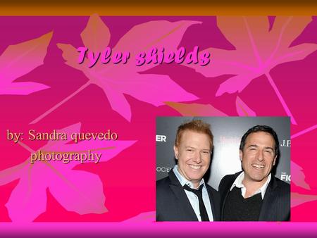 Tyler shields by: Sandra quevedo photography photography.
