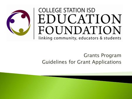 Grants Program Guidelines for Grant Applications.