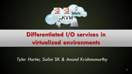 Differentiated I/O services in virtualized environments