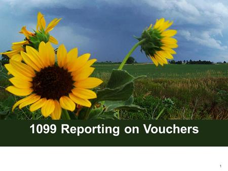 1 1099 Reporting on Vouchers. IRS 1099s the Basics is the new 1099 What is a 1099? It is.