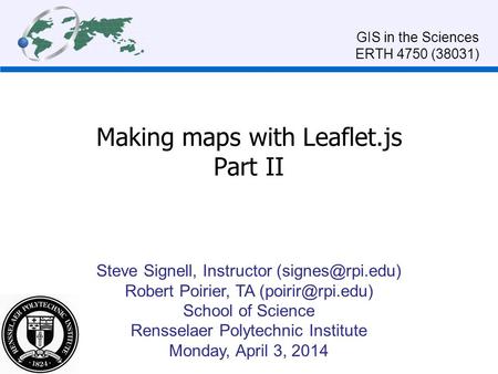 Making maps with Leaflet.js Part II