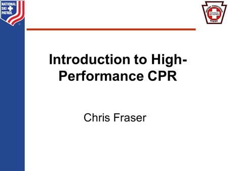 BRADY Chris Fraser Introduction to High- Performance CPR.