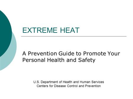 A Prevention Guide to Promote Your Personal Health and Safety