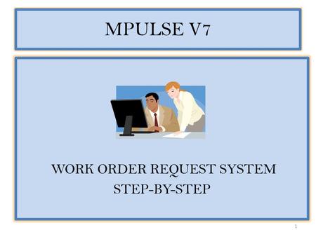 WORK ORDER REQUEST SYSTEM