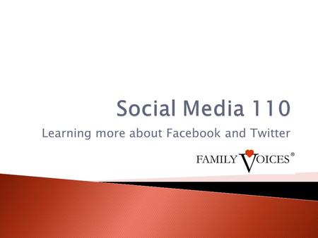 Learning more about Facebook and Twitter. Introduction  What we’ve covered in the Social Media webinar series so far  Agenda for this call Facebook.