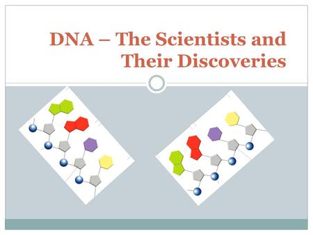 DNA – The Scientists and Their Discoveries. Frederick Griffith (1928) Experiment – worked with bacteria and injected into mice Conclusion – transforming.