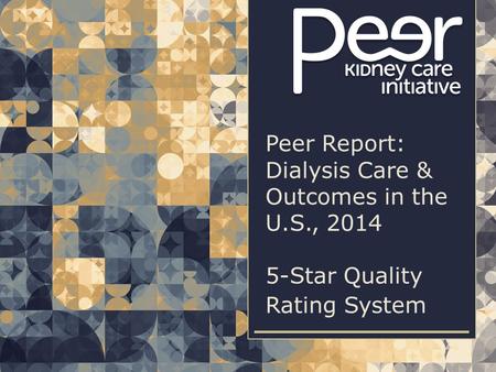 | 1| 1Peer Report: Dialysis Care & Outcomes in the U.S., 2014 | 5-STAR QUALITY RATING SYSTEM Peer Report: Dialysis Care & Outcomes in the U.S., 2014 5-Star.