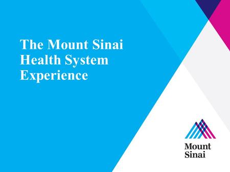 The Mount Sinai Health System Experience. What is PACT? The Preventable Admissions Care Team is… An intensive, short-term transitional care program.