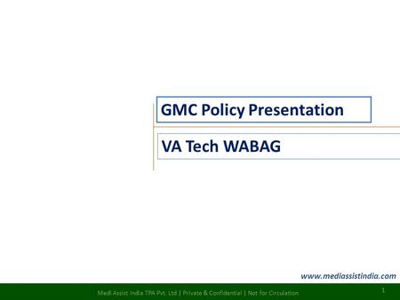 GMC Policy Presentation