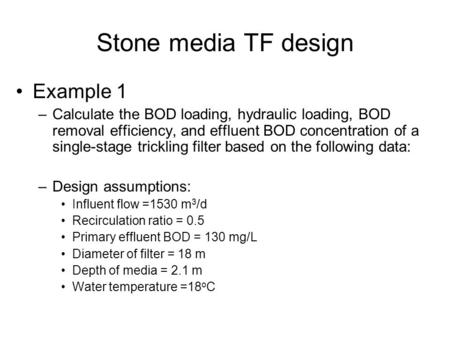 Stone media TF design Example 1