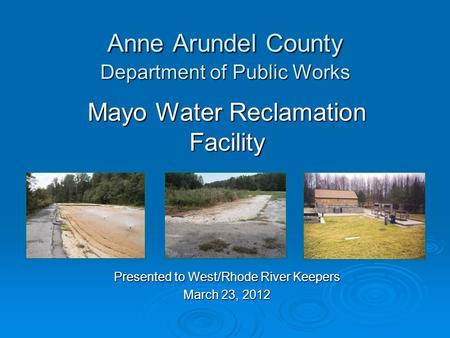 Anne Arundel County Department of Public Works