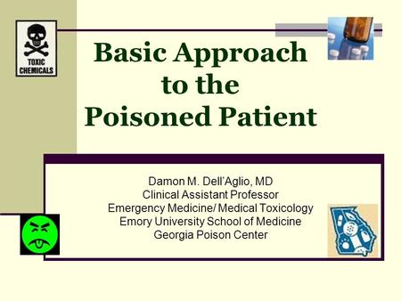 Basic Approach to the Poisoned Patient