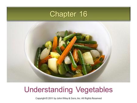 Understanding Vegetables