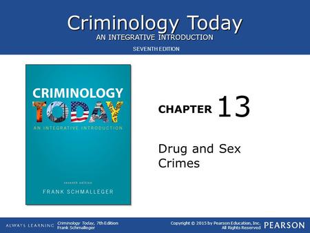 13 Drug and Sex Crimes.