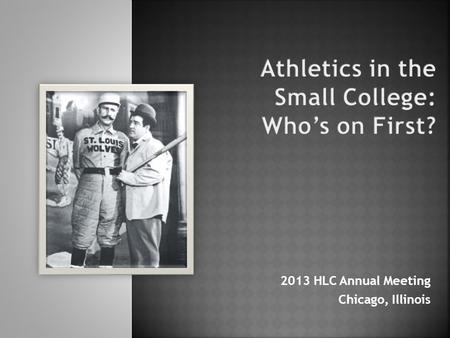 2013 HLC Annual Meeting Chicago, Illinois.  Setting the Context  Session Origins  Foundations of Excellence  Profiles from Our Co-Facilitators  To.