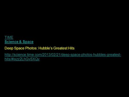 TIME Science & Space Deep Space Photos: Hubble’s Greatest Hits  hits/#ixzz2LhGvSXQv.