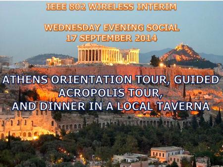 ATHENS ORIENTATION TOUR & ACROPOLIS VISIT The tour starts with an orientation to the modern city of Athens during which guests will view the most important.