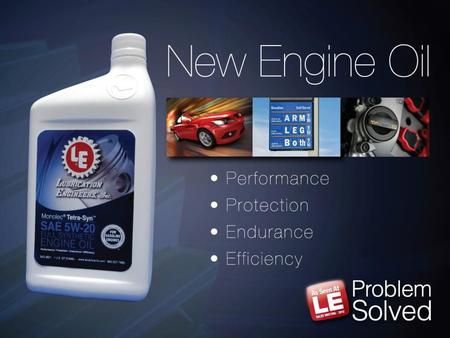 LE’s new PCMO Full Synthetic 5W-20 & 5W-30