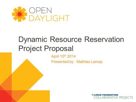 Dynamic Resource Reservation Project Proposal