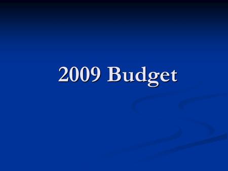 2009 Budget. Objective Add 12 additional families over 3 years Add 12 additional families over 3 years Build Holy Trinity’s profile within local community.