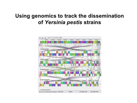 Using genomics to track the dissemination of Yersinia pestis strains