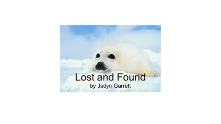 Lost and Found by Jadyn Garrett. There once lived a seal named Snowball, who sometimes didn’t listen to her parents. One afternoon, her mother said that.