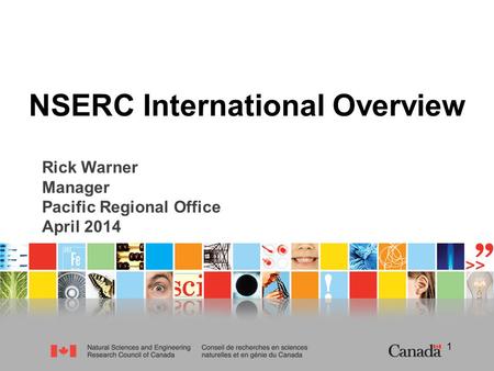 NSERC International Overview