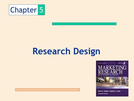 Chapter 5 Research Design.