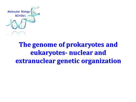 Genomics, Genetics and Biochemistry