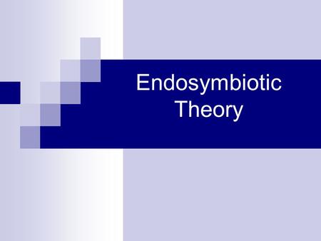 Endosymbiotic Theory.