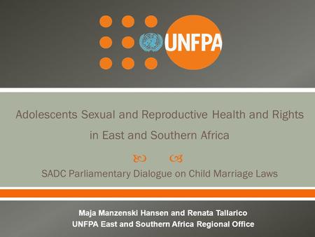 Adolescents Sexual and Reproductive Health and Rights