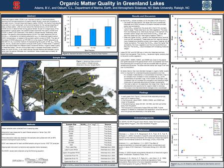 Dissolved organic matter (DOM) is an important property of lake ecosystems, resulting from the decomposition of organic matter stored in soils and of plankton.