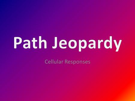 Path Jeopardy Cellular Responses