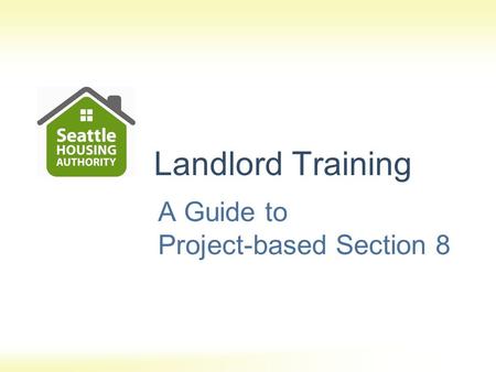 A Guide to Project-based Section 8