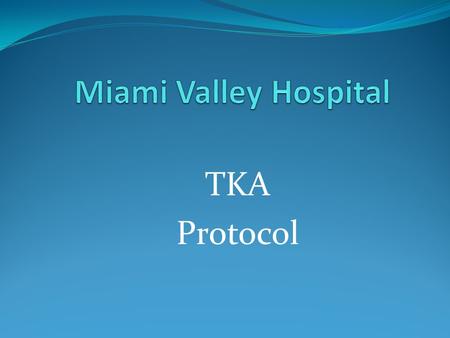 TKA Protocol. Swelling control and Range of Motion are 2 of the most important components of rehabilitating a TKA.