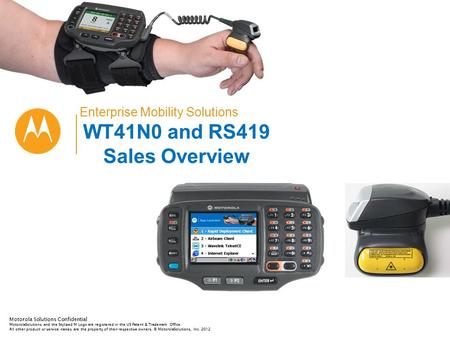 WT41N0 and RS419 Sales Overview